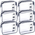 Clear Makeup Bags TSA Approved Toiletry Bag-6Pack by Unknown