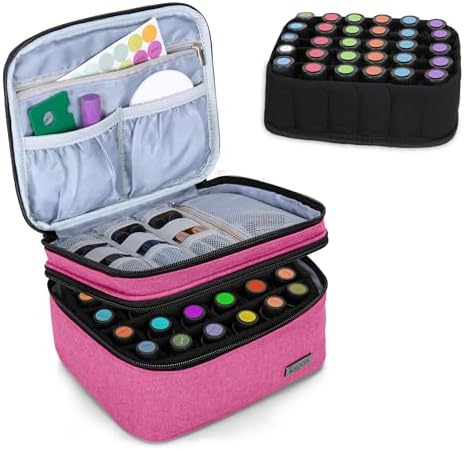 LUXJA Double-Layer Essential Oil Carrying Case Holds 30 Bottles by Luxja