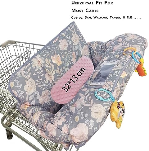 ICOPUCA Shopping Cart Cover for Baby, 2 in 1 cart Cover for Babies N high Chair - Image 4