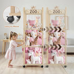 Stuffed Animal Storage Zoo Tower, 56In Wooden Large Stuffed Animal Holder - Image 6
