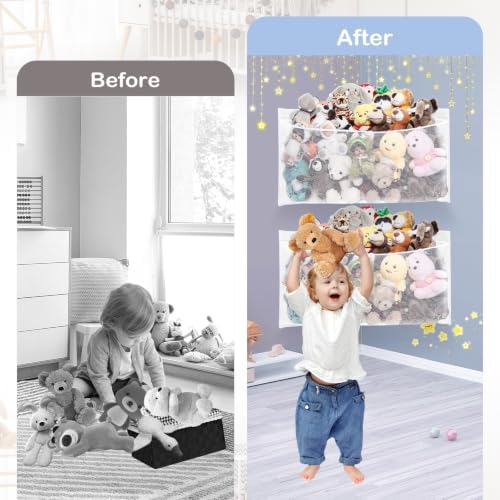 2PCS Large Corner Stuffed Animal Storage - Image 3