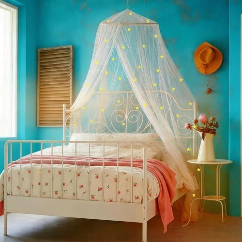 Bed Canopy for Girls Mosquito Net, Princess Bed Canopy for Girls Room Decor - Image 5