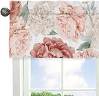 Sweet Jojo Designs Blush Pink Boho Shabby Chic Floral Girl Window Valance - Image 4