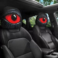 Car Headrest Covers with Funny Smiley Face Design, Universal Fit, 10.2x11 inches by DTVSQHM