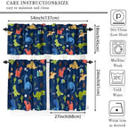 Boys Dinosaur Valance Curtain for Kids Girls Nursery Playroom Room Home Decor - Image 5