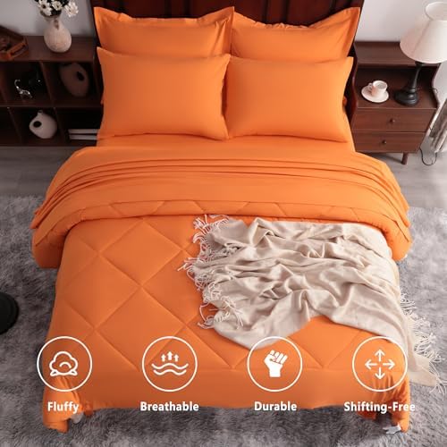 NTBAY King Microfiber Bed in a Bag, Comforter Set 7 Piece - Image 2