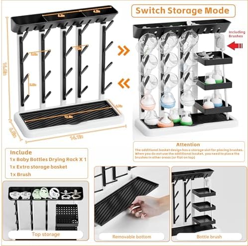 Yieach Larger Baby Bottles Drying Rack - Image 3