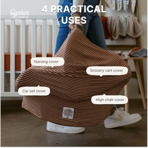 Parker Baby Co. Multi-Use Cover: Carseat Cover, Nursing Cover - Image 5