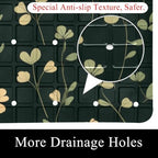 Bathtub Mat Non Slip 26.8x15.1 Inch, Clovers Shower Mat - Image 2