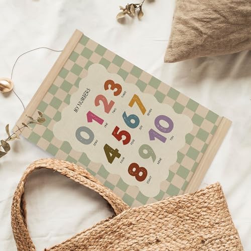 MAQIKA Boho Alphabet Number Classroom Poster Framed - Image 4