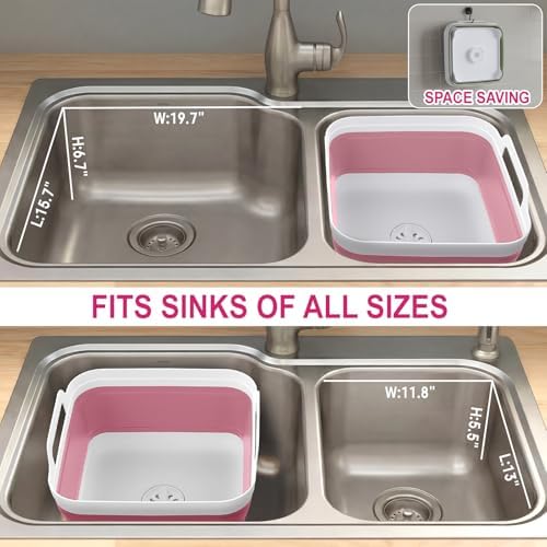 Yecuip Collapsible Baby Bottle Wash Basin w/Drying Rack & Drain Plug - Image 5