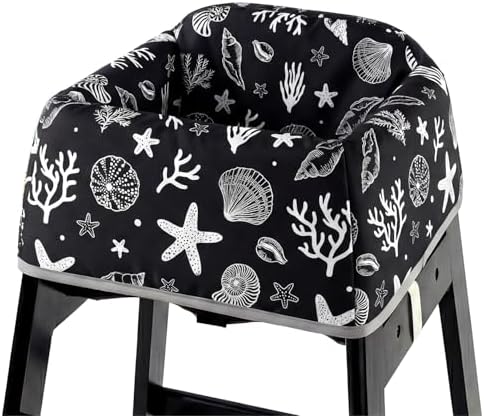Mamatepe Baby High Chair Cover, Restaurant Seat Liner | Black by Mamatepe