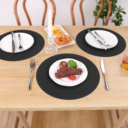SHACOS 100 PCS Round Paper Placemats 13 inch Disposable Paper Place Mats - Image 6