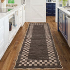 GarveeHome Washable Runner Rug 2x10 Modern Bordered Hallway Runner Rug - Image 3