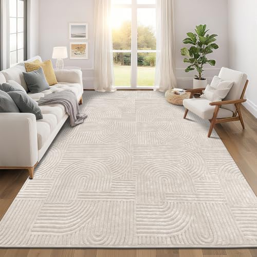 Pauwer 9x12 Area Rugs for Living Room, Modern Non Slip Washable Rug by Pauwer