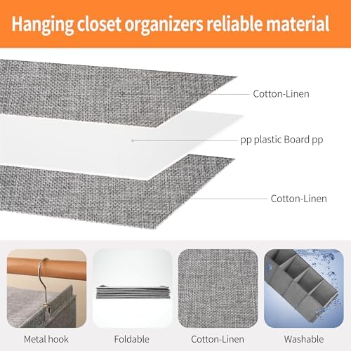 Large Hanging Sweater Organizer, 5 Shelf-1 d - Image 4