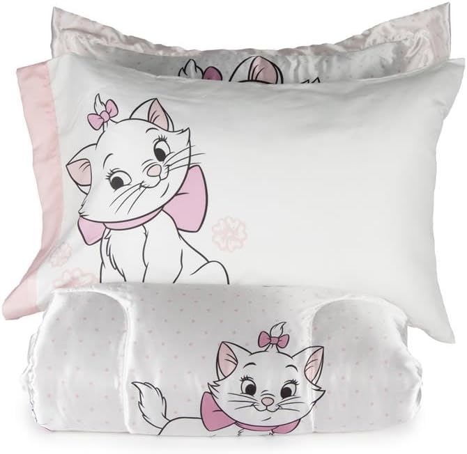 Disney Aristocats Marie Full Comforter Set 7 Piece Kids Bedding - Image 5