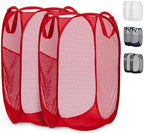 Handy Laundry Mesh Pop-Up Laundry Hamper, Collapsible Basket 2-Pack by Handy+Laundry