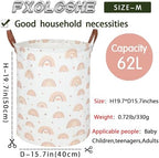 Boho Rainbow Laundry Hamper, Girls Laundry Hamper, Waterproof foldable canvas - Image 7