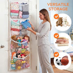 Ofiray-home Over The Door Stuffed Animal Storage, Cotton Toy Organizer - Image 6
