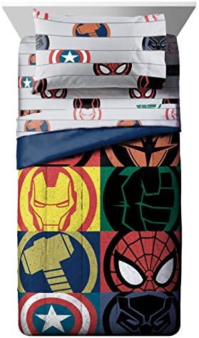 Jay Franco Marvel Avengers 5 Piece Twin Comforter Set, Bed in a Bag - Image 2