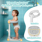 Baby Shower Stand with Anti-Pinch Silicone & Anti-Slip Base, Foldable Baby Bath - Image 4