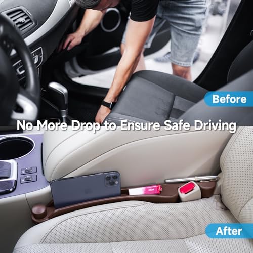 Givifive Car Seat Gap Filler Organizer 2Pack Soft Foam 3IN1 Multifunctional - Image 2