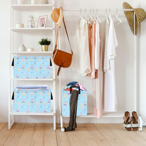 Bunny Easter Eggs Basket Storage Basket Gift Shelf Basket Storage Bin, Nursery - Image 6