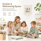 Classroom Decor, Classroom Signs Wall Art, Safe Space Wall Hanging Banner - Image 3