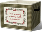Vintage Christmas Nursery Storage Bins Box by Unknown