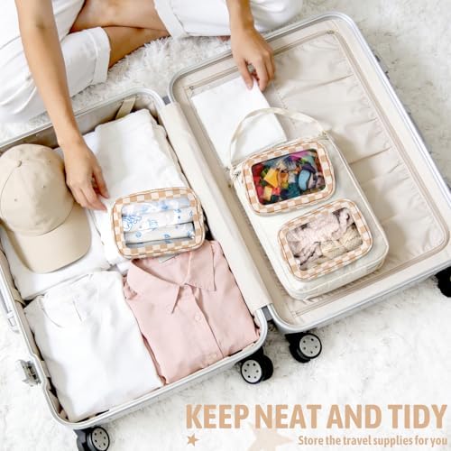YOPCDJ 3PCS Clear Toiletry Bag, TSA Approved Travel Makeup Pouch - Image 5