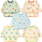 Accmor 5 Pack Long Sleeve Bibs, Baby Smock Waterproof Sleeved Bib Smock by Accmor
