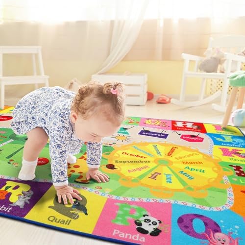 BENRON 3x5 Kids Rug for Playroom Classroom, Fun PlayMat - Image 3