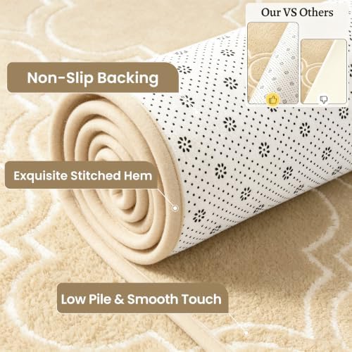 Keeko 6x9 Area Rugs for Living Room, Soft Washable Memory Foam Bedroom Rug - Image 2