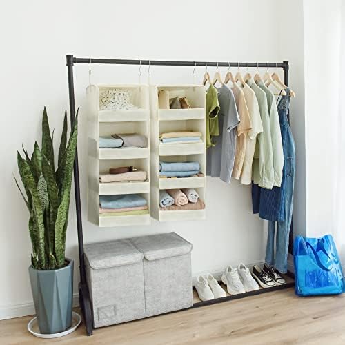 GRANNY SAYS 4-Shelf Hanging Closet Organizer, Foldable Storage - Image 4