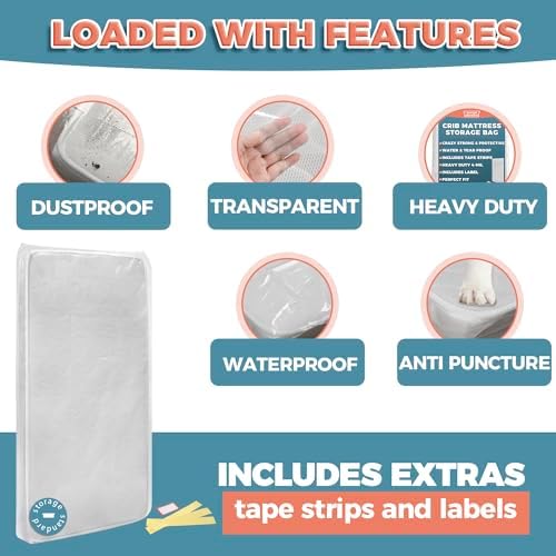 Storage Standard Crib Mattress Storage Bag - Image 2