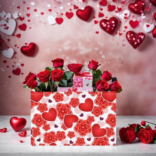 Valentine's Day Basket for Gifts Empty Cute Heart Large Gift Basket Decorative - Image 7