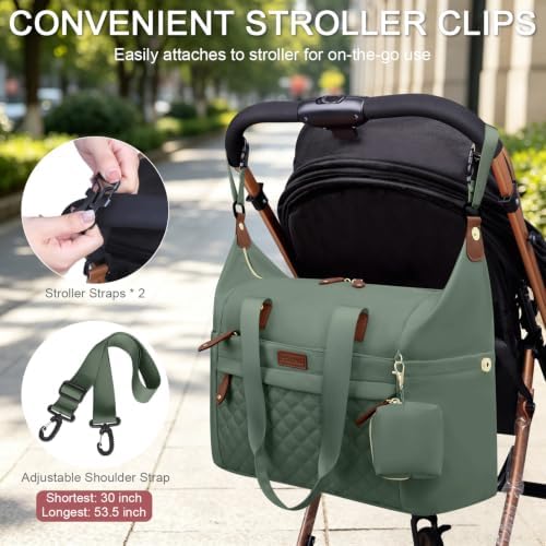 Pritent Diaper Bag Tote Waterproof Maternity Baby Bags - Image 5
