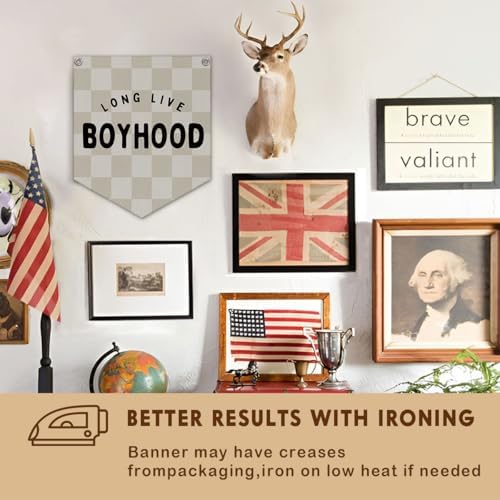 Lacama Long Live Boyhood Banner Boys Room Decor, Boy Nursery Decor - Image 6