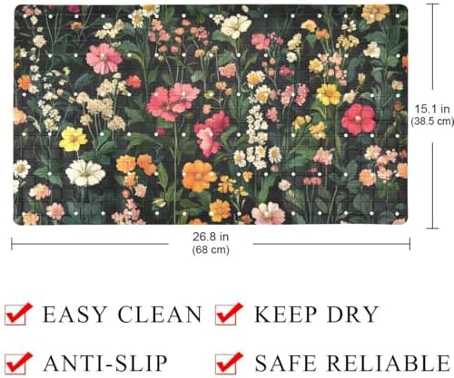Non Slip Bathtub and Shower Mat 26.8x15.1 inch, Bath Mat - Image 4