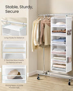 SONGMICS Widended Hanging Closet Organizer and Storage - Image 5