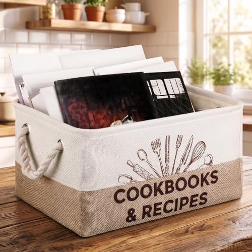 Marsui 1 Pcs Cookbook & Recipe Book Basket Cook Lover Gifts by Marsui