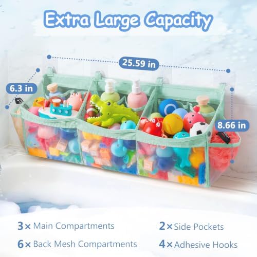 Criusia Extra Large Bath Toy Organizer - Image 2