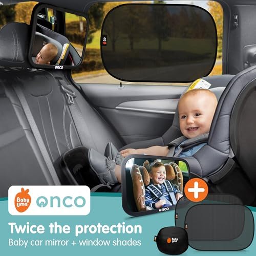 Onco Baby Car Mirror & Window Shade Bundle - Image 2