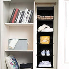 BrilliantJo 2 Pack Hanging Closet Organizer, 5 Shelves Hanging Storage - Image 5