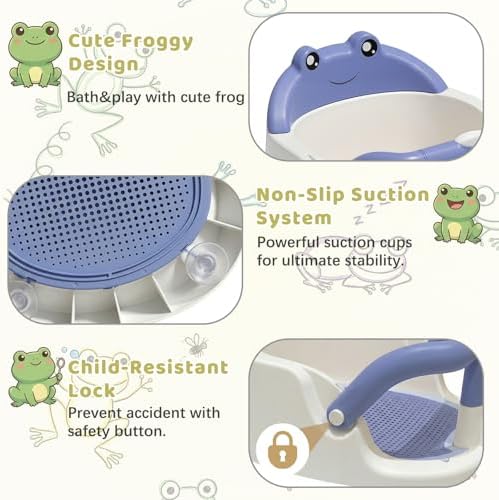 Baby Bath Seat for Babies 6 Months & Up, Non-Slip Toddler Bath Seat - Image 5