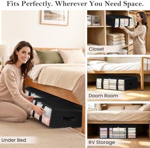 StorageRight Under Bed Storage Bins, Breathable Organizer - Image 5
