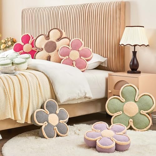 Kcvvcr Flower Pillow, Soft Shaped Floor Cushion, Decorative Throw Pillow - Image 5