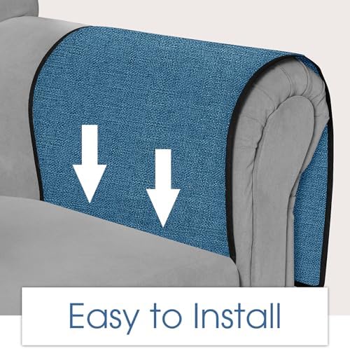 Joywell Remote Control Holder Armchair Caddy Armrest Organizer Classic Blue - Image 4