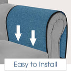 Joywell Remote Control Holder Armchair Caddy Armrest Organizer Classic Blue - Image 4